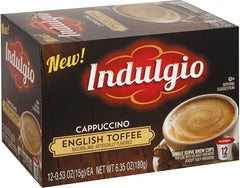 Indulgio Keurig single-serve cups, quick café-style drinks for home or office.