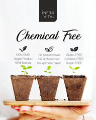 Infini Vita tea serving with poured cup ready for a calming moment.
