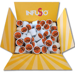 InfuSio 96-count variety pack displaying twelve flavor options for tasting.