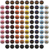 InfuSio variety-pack coffee pods for Keurig brewers delivering 96 cups in 12 flavors