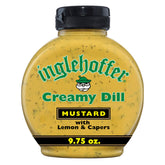 INGLEHOFFER Creamy Dill Mustard bottle for a smooth spread and dill flavor