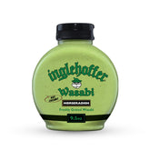 Inglehoffer hot creamy wasabi horseradish sauce bottle shows bold heat for meals