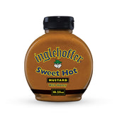 Inglehoffer Sweet Hot Mustard bottle ready to squeeze for bold flavor
