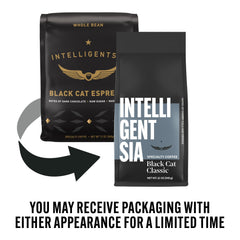 Intelligentsia Black Cat Classic Espresso beans closeup reveals glossy, aroma-rich beans