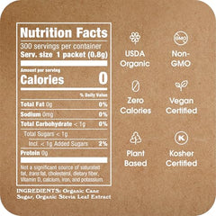 IN THE RAW stevia packets dissolving easily for quick, measurable sweetness.