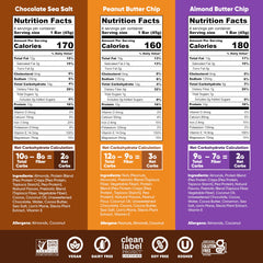 IQBAR clean-label vegan bars close-up highlighting quality ingredients.