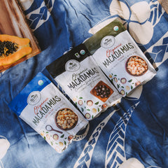 Island Harvest dry roasted macadamias half nuts texture ideal for salads
