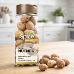 iSpice jar label highlights gluten free and non-GMO quality