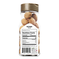 iSpice whole nutmeg grains close-up showing warm aroma