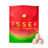 ISSEI Mochi Gummies sour watermelon pack; dye-free, natural colors for health-conscious snacking.