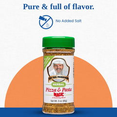 Italian herbs blend bottle ready to season dishes with aroma