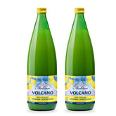 Italian Volcano Lemon Juice bottle front view, pure Sicilian juice for cooking.