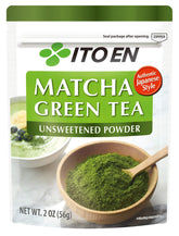 Ito En matcha powder in a bowl, ready to whisk into a smooth drink.
