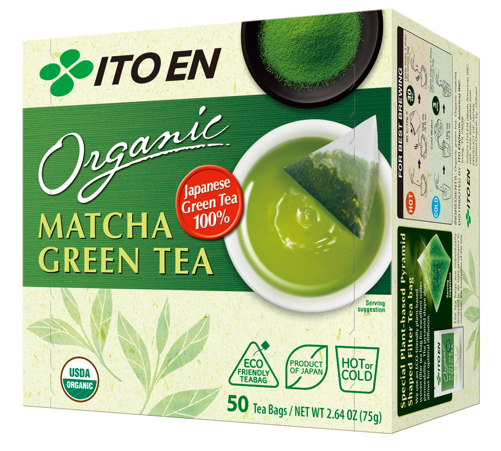 Ito En organic matcha tea bags for rich aroma and quick daily brew