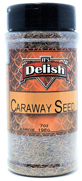Its Delish caraway seeds whole jar for rich rye bread and sauerkraut flavor