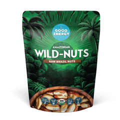 It's Good Energy Brazil Wild Nuts pack-front—sustainably wild-harvested snack.