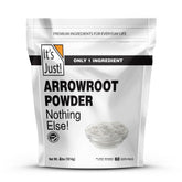 It's Just Arrowroot Powder close-up of fine grain for smooth gluten-free thickening.