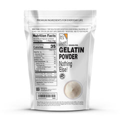 It's Just gelatin powder bloom on cold liquid demonstrates proper hydration for smooth texture.