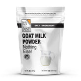 It's Just! goat milk powder bag with 1.25 lb pouch for daily use