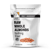 Its Just raw whole almonds in a resealable bag for fresh snacking