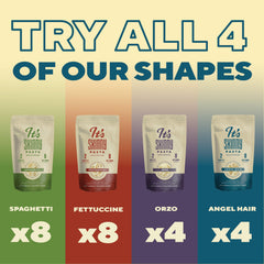 It's Skinny Pasta orzo pack — versatile base for salads and side dishes.