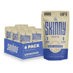 Its Skinny Pearl Couscous pack front—low calorie, gluten-free option.