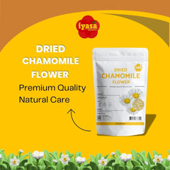 Iyasa Holistics chamomile aromatherapy scene suggests relaxing aromatic moments.