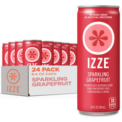 IZZE Grapefruit sparkling juice bottle, perfect for entertaining guests with bold flavor
