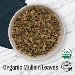 J Mac Botanicals mullein leaves from Albania-Montenegro mountains for premium herbal tea.
