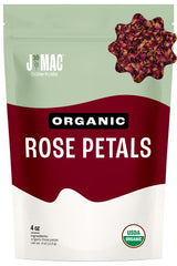 J MAC Botanicals organic rose petals bulk bag for tea and cooking