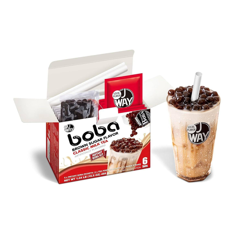 J WAY Local Flavor boba kit unboxing for quick at-home bubble tea