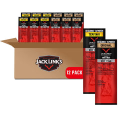 Jack Link's Beef Steak Original unwrap reveals savory, protein-packed snack for on-the-go meals.