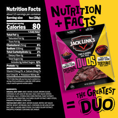 Jack Link's DUOs bag open reveals two-flavor jerky for craving variety