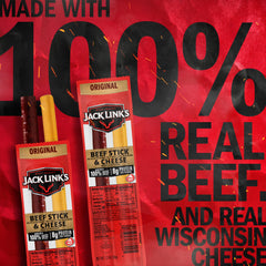 Jack Link's hardwood-smoked flavor profile, beef and cheese combo