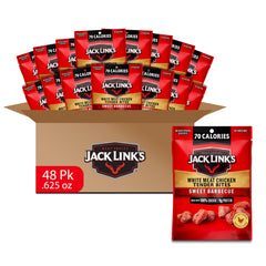 Jack Link's Sweet BBQ Chicken Tender Bites front pack, protein-packed school snack
