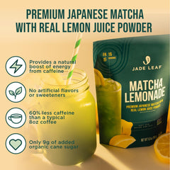 Citrus-forward Jade Leaf Lemonade with bubbles for a sparkling treat.