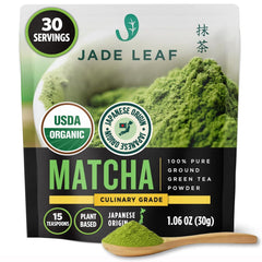 Jade Leaf Matcha Organic Culinary Powder in a jar for cooking