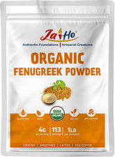 Jai Ho fenugreek powder pack-zip pouch keeps freshness for cooking.