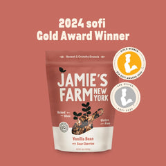 Jamie’s Farm Grass-fed Ghee baked granola image highlighting rich flavor from high-quality fats