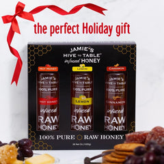 Jamie's Hive to Table hot honey bottle adds a spicy drizzle for wings and BBQ