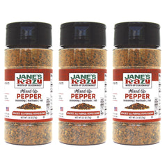 Jane's Krazy Mixed-Up Pepper on grilled vegetables for zest