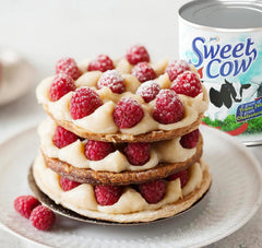 Jans Sweet Cow condensed milk pour adds creamy creamer to coffee