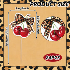 JarThenaAMCS leopard-print-cake-topper elevates desserts for celebrations.