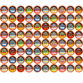 Java Factory assorted sampler box with 80 pods for convenient flavor variety.