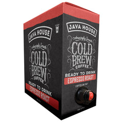 Java House 100 percent Arabica dark roast close up showing rich aroma