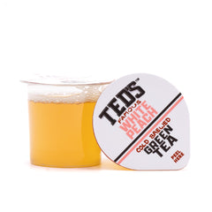 Small-batch steeping Ted's Tea emphasizes craft flavor.