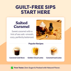 Steam rises from a Javvy Salted Caramel hot cup for hot drinks