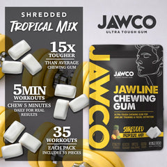JAWCO 15x harder chew closeup highlighting intense resistance for jaw muscles