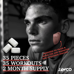 JAWCO chiseled cinnamon texture closeup hints bold flavor and workout feel.