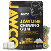JAWCO ultra-tough jawline gum pack shot showing a strong formula for facial training